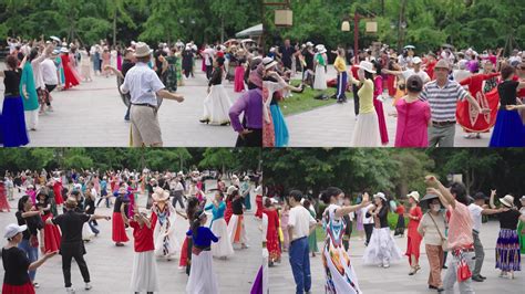 武汉市民跳广场舞健身