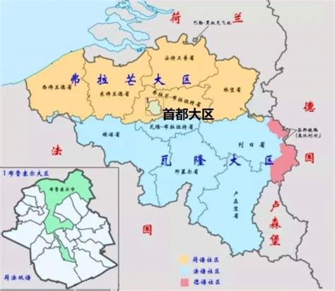 比利时地图图片