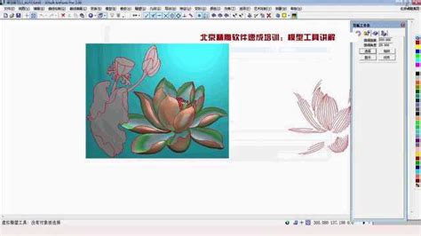 三维浮雕牡丹花雕花设计画图北京精雕3D打印图案转格式_3D画图建模-站酷ZCOOL