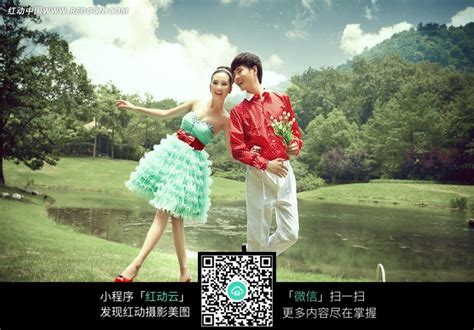 挽着手的情侣婚纱摄影图片免费下载_红动中国