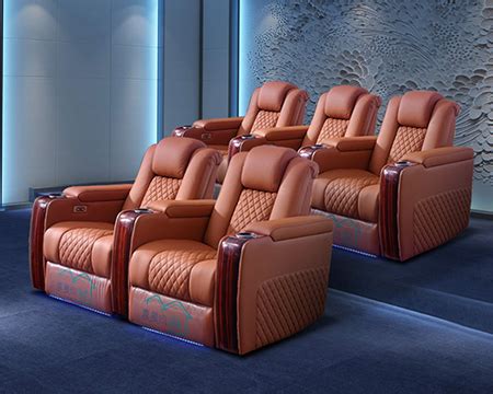 私人家庭影院功能沙发三人真皮弧形别墅影视厅影音室电动观影躺椅-淘宝网