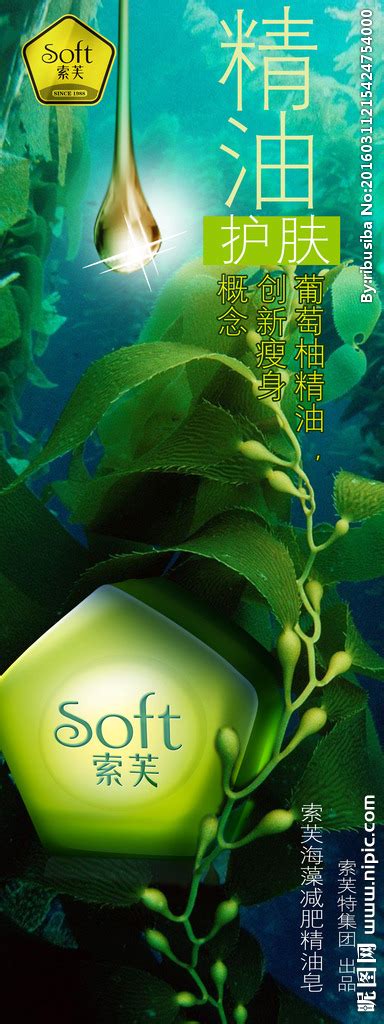 索芙海藻减肥精油皂设计图__海报设计_广告设计_设计图库_昵图网nipic.com