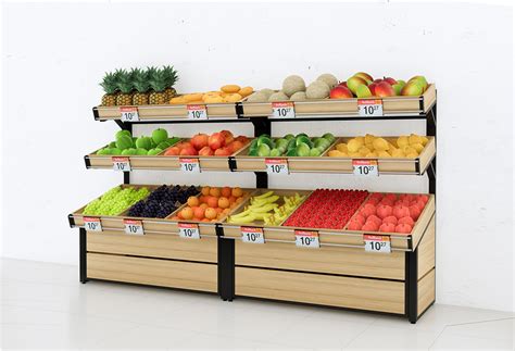 蔬菜水果货架-水果店展示柜-水果货架-生鲜超市货架-吉秀尔货架