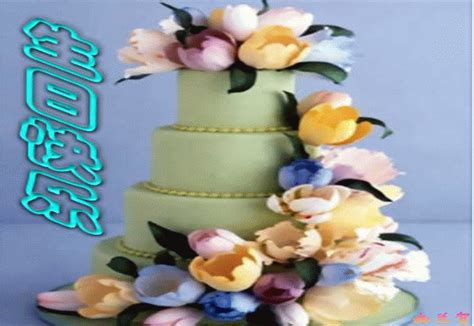 生日快乐可爱唯美生日蛋糕动态海报gif动图下载-包图网