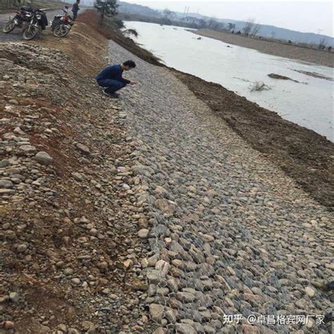 广东河流治理河岸加固格宾笼 河流行洪畅通边岸防护石笼网垫