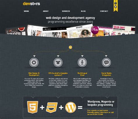 40个漂亮的HTML5网站欣赏(2) - 设计之家