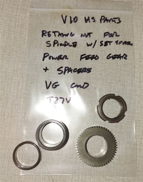 EMCO MAXIMAT V10 Lathe Headstock Parts: Spindle Power Feed Gear ...