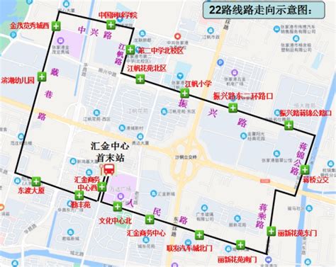 关于新辟22路公交线（环行）的通告 - 张家港市人民政府
