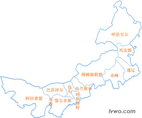 内蒙古地图图片