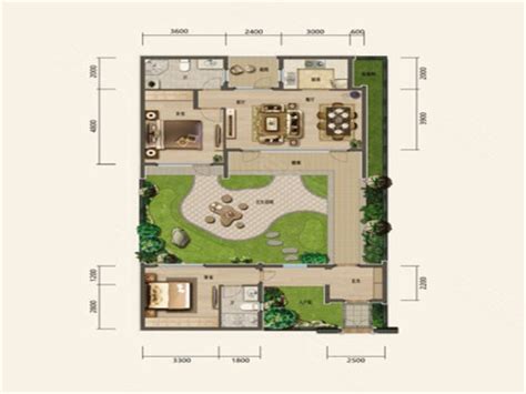 蓝城春风江南二期A1户型，蓝城春风江南别墅约137.00平米户型图，朝南朝向 - 诸暨安居客