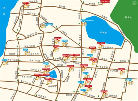 求南京市地图