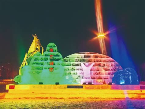 10座特色冰雕作品亮相长春市绿园区凤凰网吉林_凤凰网