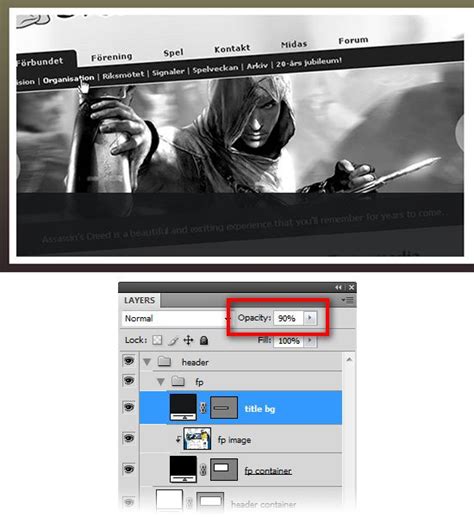 Photoshop美工教程：设计清新高雅的网页布局(3) - PS教程网