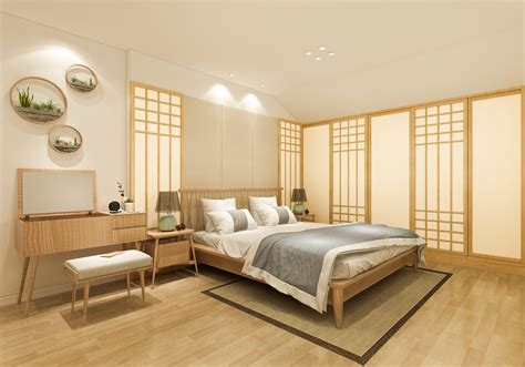 日式简约木质卧室装饰效果图_土巴兔装修效果图