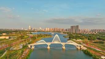 咸阳高新渭河大桥建设稳步推进，预计9月份建成通车！_咸阳头条_咸阳视听网