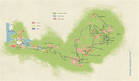 花果山旅游手绘地图_喵星岛文创-站酷ZCOOL