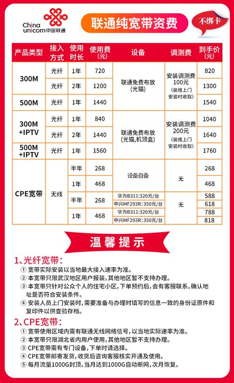 西安企业宽带套餐价格表2021年