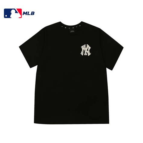 台湾采购专柜MLB 短袖上衣 NY洋基队 夏新款男士纯棉圆领印花T恤 - 三坑日记
