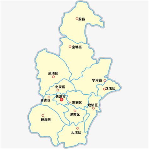 天津旅游地图图片
