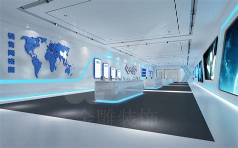 广安展厅科技风白绿色_治术艺空-站酷ZCOOL
