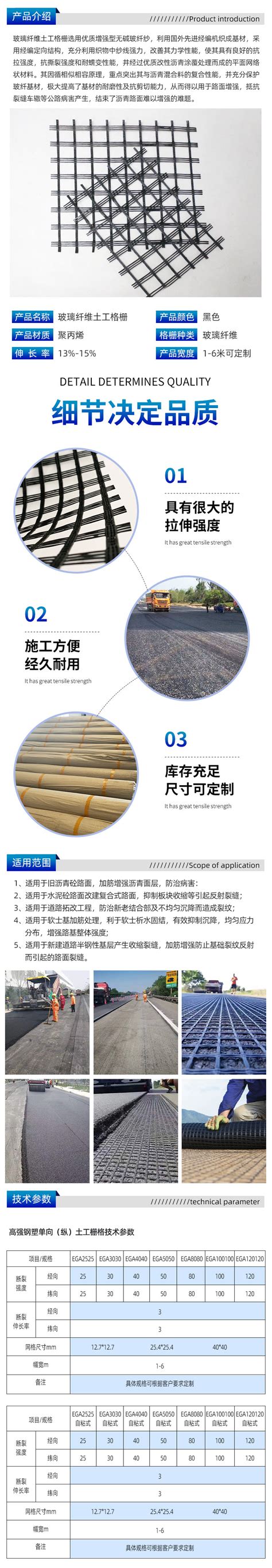 生产玻纤格栅复合土工布无纺布 加筋隔离防护水利护坡用土工材料-阿里巴巴