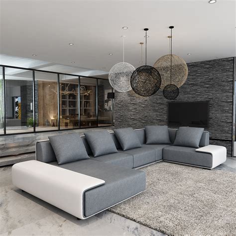 无问 现代轻奢沙发组合极简设计师家具定制别墅客厅三人沙发-三人沙发-2021美间（软装设计采购助手）