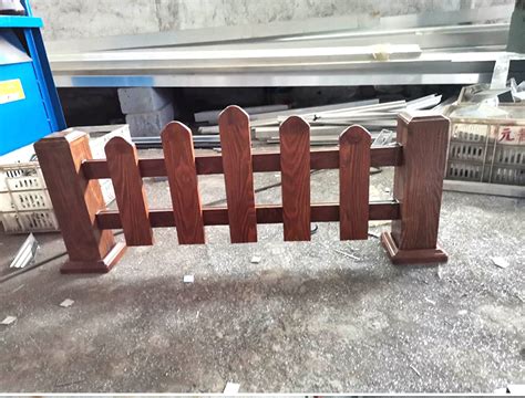 仿木纹护栏庭院景区仿木铝艺围栏室外栏杆别墅中式阳台栅栏-阿里巴巴