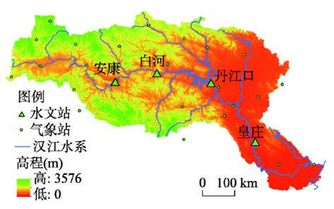 汉江流域地图图片