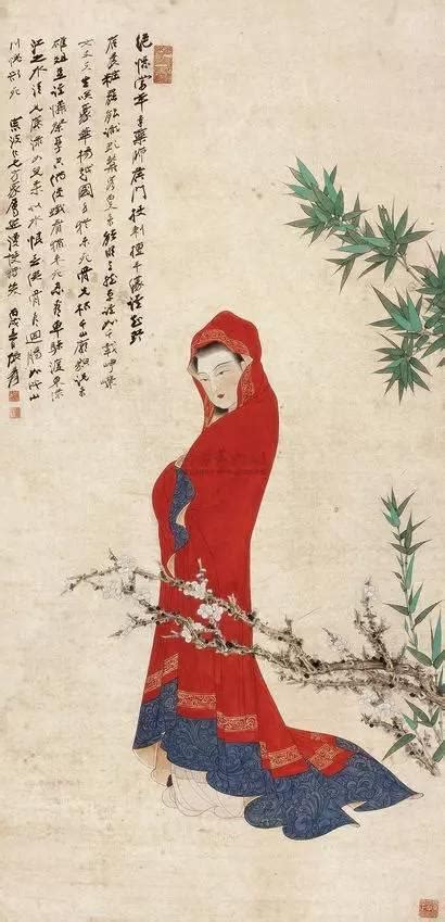 张大千仕女图图片