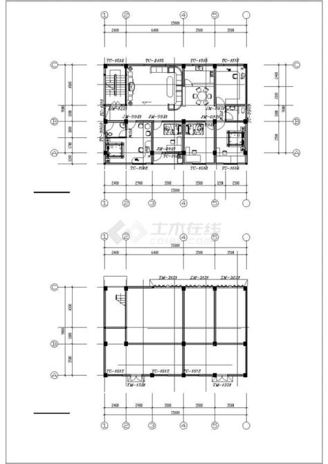 丽江市某新建居住区多栋6层住宅楼平面设计CAD图纸（5套方案）_住宅小区_土木在线