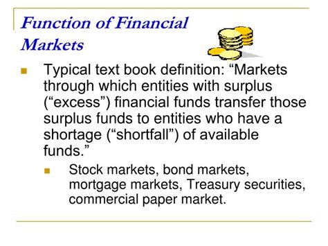 Functions of Financial Market | EduPristine