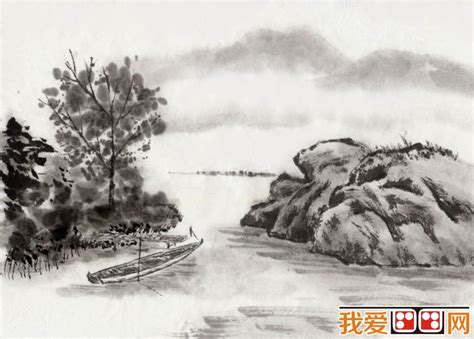 中式水墨山水画设计图__绘画书法_文化艺术_设计图库_昵图网nipic.com