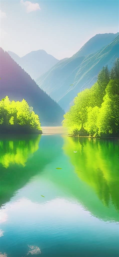 绿水青山图图片