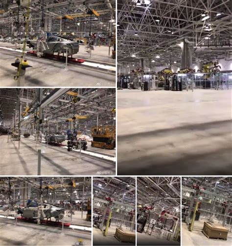 特斯拉上海超级工厂内部照曝光 Model 3量产开始量产设置测试