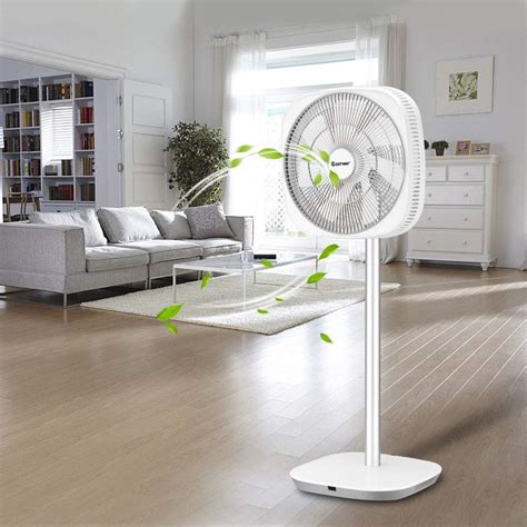 Toolsempire ventilador circular de aire, 3D oscilante pedestal ...