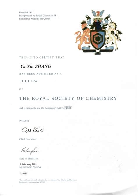 热烈祝贺NMS执行副主编张育新教授当选英国皇家化学会会士-重庆大学期刊社