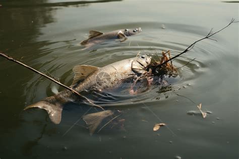 污水中漂浮的死鱼高清图片下载-正版图片600352609-摄图网