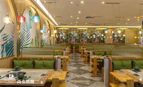 300平米椰子鸡餐厅餐饮店装修实景案例 | 润清园-餐饮装修-尚泰装饰设计