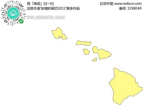 夏威夷地图图片