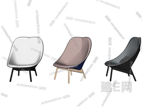 北欧风格休闲椅 -sketchup模型_sketchup模型库_建E室内设计网!