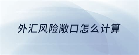 【企业汇率风险管理指引】专栏3：汇率风险敞口的认定逻辑及选择-北京通信信息协会