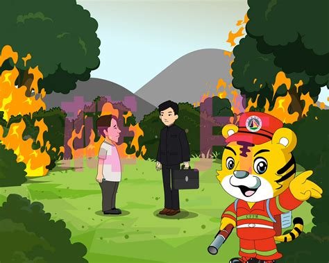 消防日消防员防火火灾社会公益安全森林防火插画图片-千库网