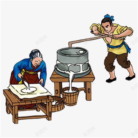 古代豆腐制作过程png图片免费下载-素材7XSUaagUa-新图网