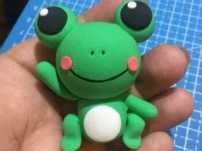 DIY粘土小青蛙，可爱的超轻粘土做青蛙教程 - 手工小制作 - 51费宝网