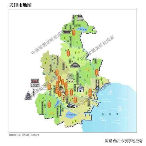 中国分省地图—天津市地图有邻区 - 天津市地图 - 地理教师网