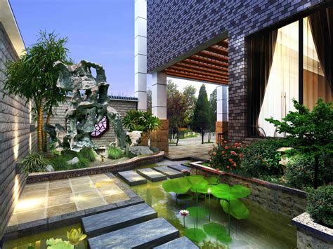 100多平现代风别墅庭院设计实景图片案例14例 - 成都一方园林绿化公司