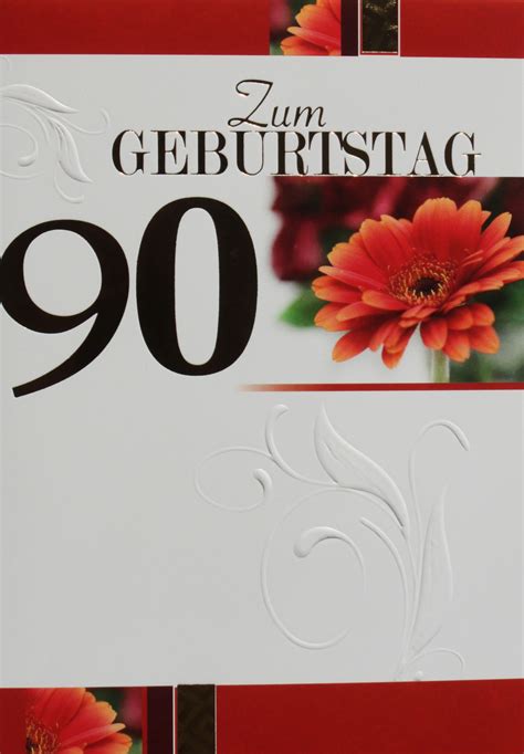Carte anniversaire 90 ans - Happy birthday, 90 years