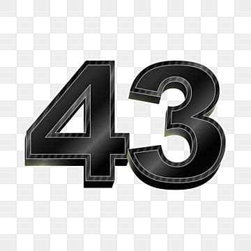 Number #43 Original EyeBlack - Numbers