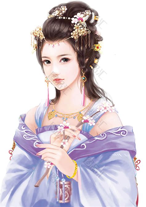 古代美女插画_图品汇