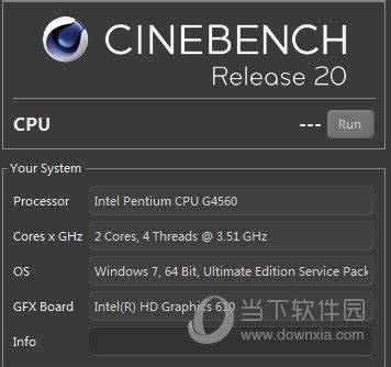 Cinebench R20下载|Cinebench(电脑系统跑分软件) V20 官方版下载_当下软件园